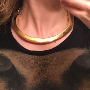 Kenneth Lane Gold collar necklace